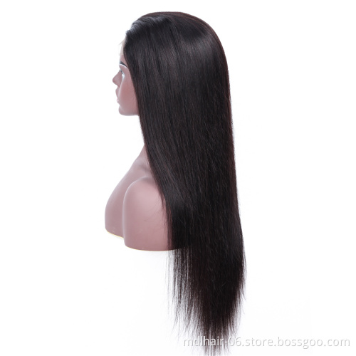 Cuticle Aligned Remy Virgin Human Hair 13x4 Lace Front Wigs Pre Plucked Hairline Brazilian Straight Lace Frontal Wig